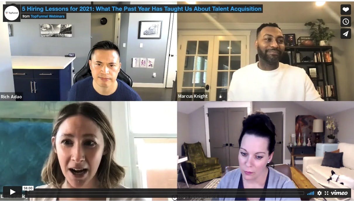 Hiring Lessons for 2021 "What The Past Year Has Taught Us About Talent Acquisition"